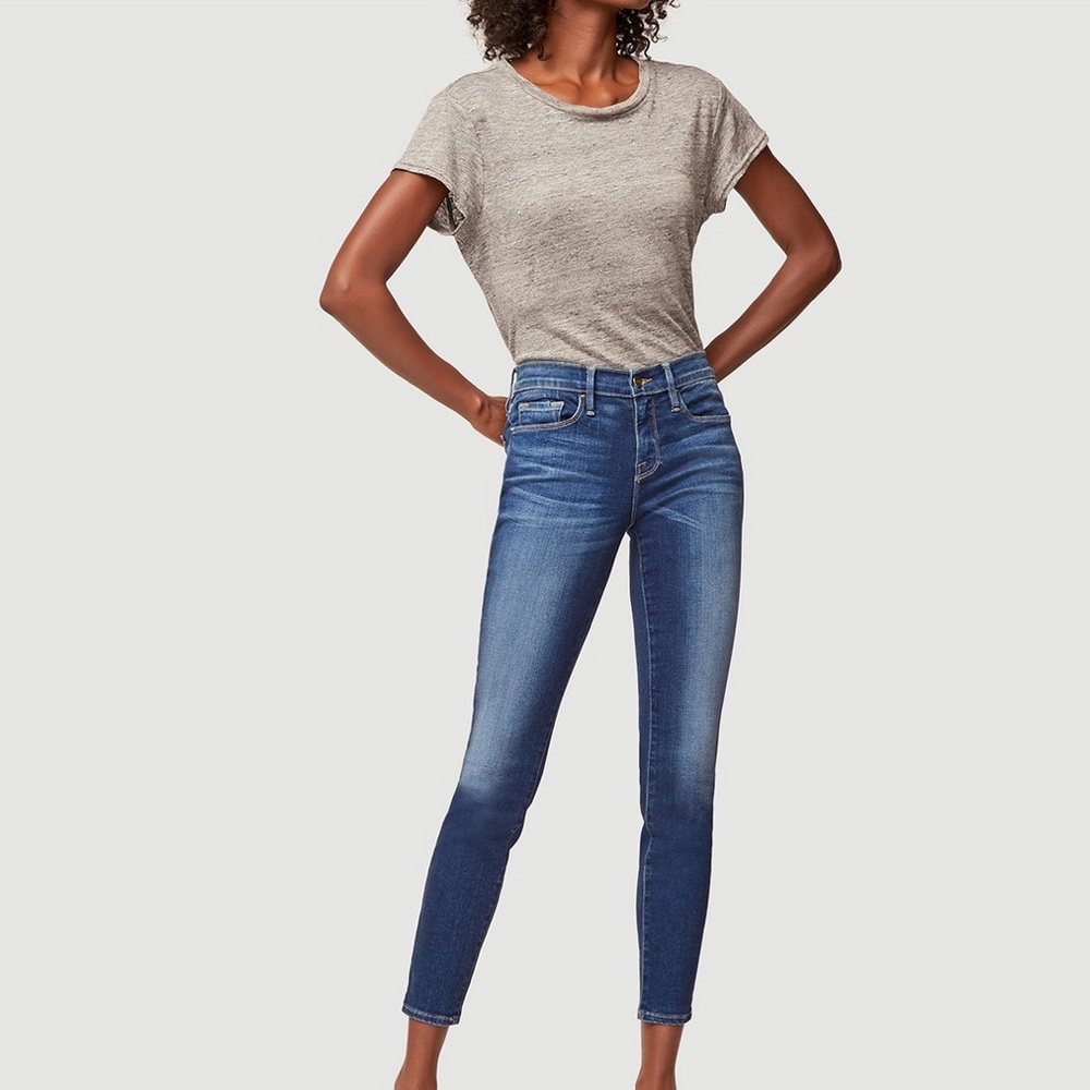 FRAME Le Skinny De Jean Crop - Cobbert 30